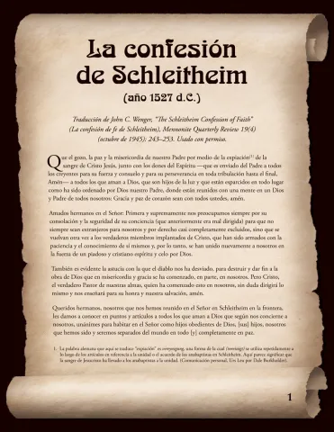 Confesión de fe